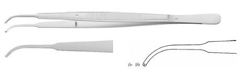 ДЖЕРАЛЬД ХІРУРГІЧНИЙ ПІНЦЕТ ВИГН. 1X2 175MM